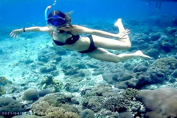 Snorkeling at Blue Lagoon Padang Bai